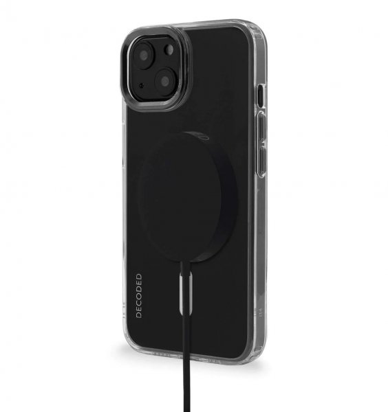 Decoded iPhone 14 Plus -kuori kierrätettyä muovia, läpinäkyvä