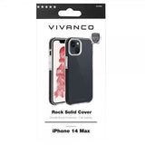 Vivanco iPhone 14 Plus -kuori Rock Solid, musta/kirkas