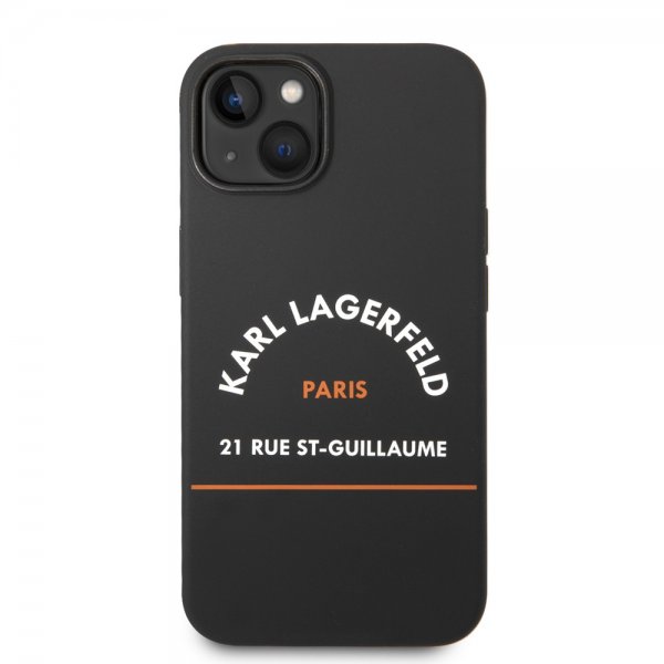 Karl Lagerfeld iPhone 14 Plus Suojakuori Rue St Guillaume Musta