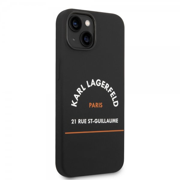 Karl Lagerfeld iPhone 14 Plus Suojakuori Rue St Guillaume Musta