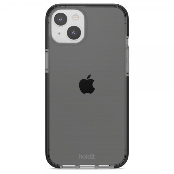 holdit iPhone 14 Plus -suojakuori, läpinäkyvä, musta