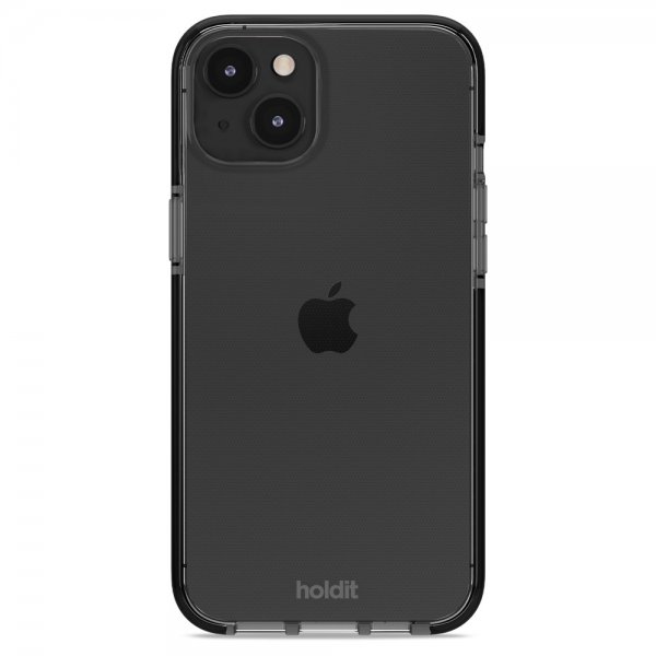 holdit iPhone 14 Plus -suojakuori, läpinäkyvä, musta