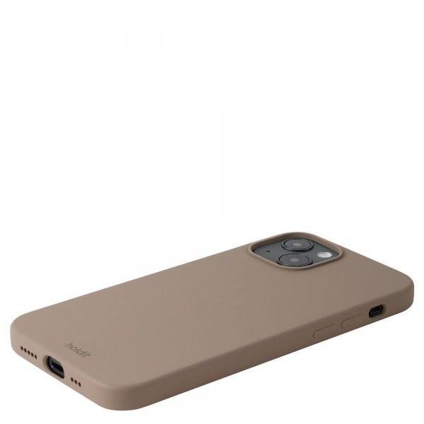 holdit iPhone 14 Plus Silikonisuojakuori Mocha Brown