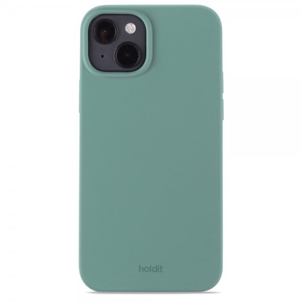 holdit iPhone 14 Plus -silikonikuori, Moss Green