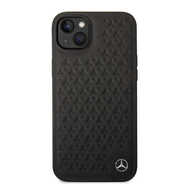 Mercedes Benz iPhone 14 Plus -kuori, tähtikuvio, musta