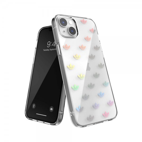 Adidas iPhone 14 Plus Kuori Trefoil Clear Case Transparent