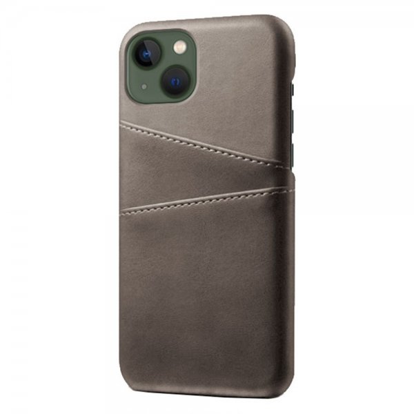 iPhone 14 Plus -kuoret, kaksi korttipaikkaa, harmaa