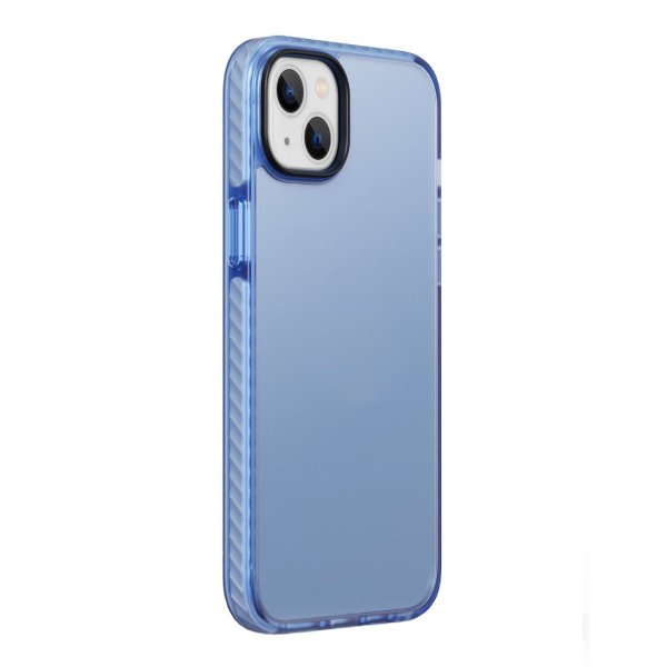 iPhone 14 Plus Iskunkestävä TPU-kuori Sininen