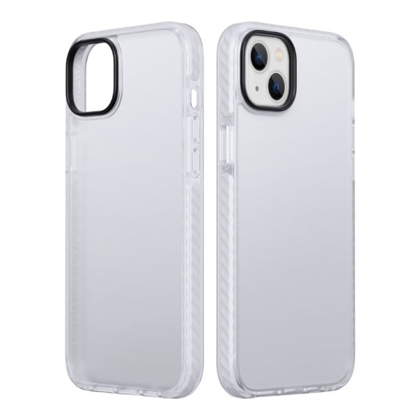 iPhone 14 Plus -iskunvaimennuskotelo, TPU, valkoinen