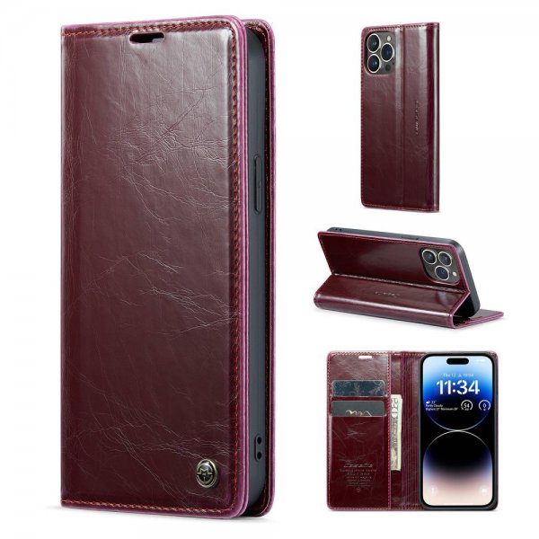 CaseMe iPhone 14 Pro Kotelo 003 Series Punainen