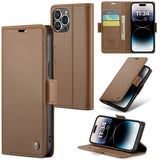 CaseMe iPhone 14 Pro -suojakuori 023 Series Ruskea