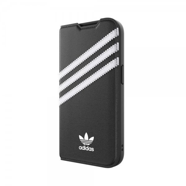 Adidas iPhone 14 Pro Kotelo 3 Raidat Kirjanmallinen Kotelo Musta Valkoinen