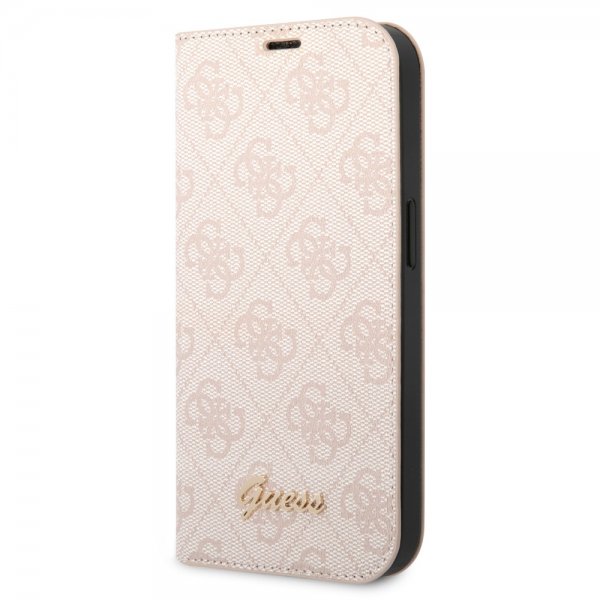 Guess iPhone 14 Pro suojakuori 4G Logo Pink