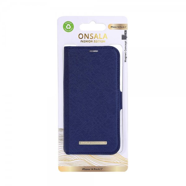 Onsala iPhone 14 Pro Fodral Fashion Edition Irrotettava kuori Navy Blue