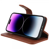 Nordic Covers iPhone 14 Pro -suojakuori MagLeather Maple Brown