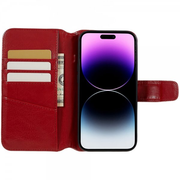 Nordic Covers iPhone 14 Pro -suojakuori MagLeather Poppy Red