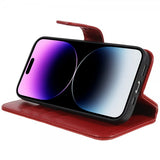 Nordic Covers iPhone 14 Pro -suojakuori MagLeather Poppy Red