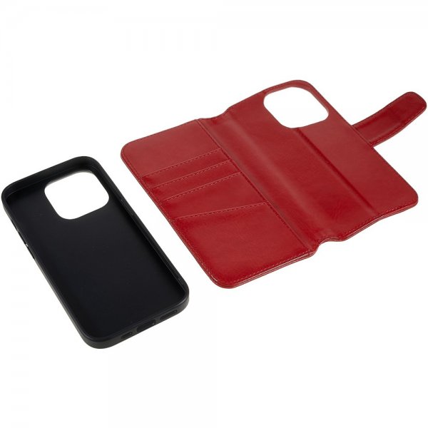 Nordic Covers iPhone 14 Pro -suojakuori MagLeather Poppy Red