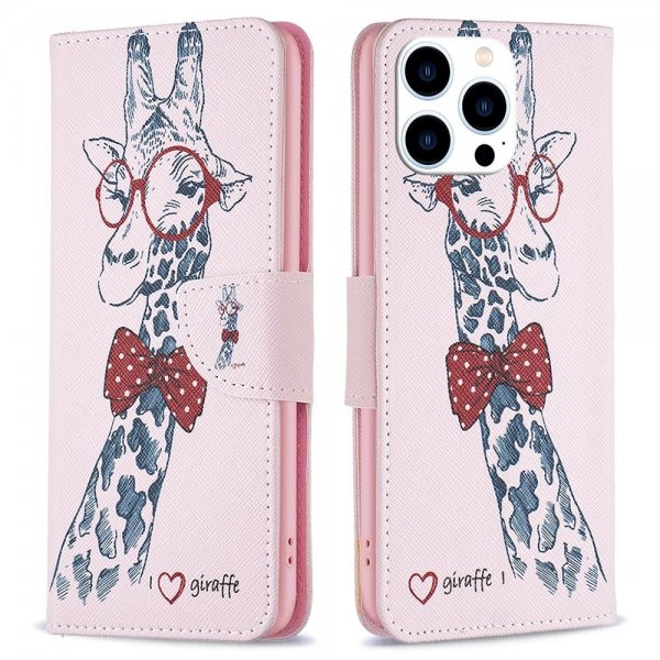 iPhone 14 Pro -suojakuori, jossa on kirahvikuvio
