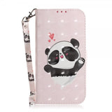 iPhone 14 Pro Kuori Kuviolla Panda Sydämet