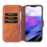 Dg.Ming iPhone 14 Pro Retro ruskea suojakotelo