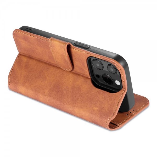 Dg.Ming iPhone 14 Pro Retro ruskea suojakotelo