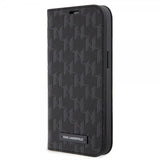 Karl Lagerfeld iPhone 14 Pro -suojakuori Saffiano Monogram Musta