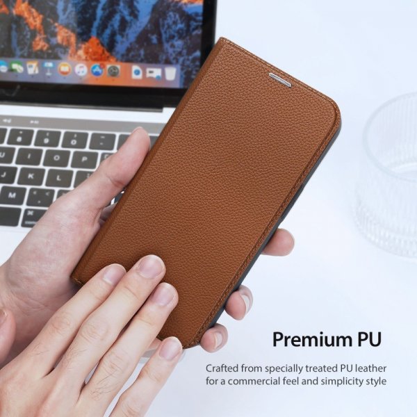 Dux Ducis iPhone 14 Pro -suojakuori Skin X2 -sarja, ruskea
