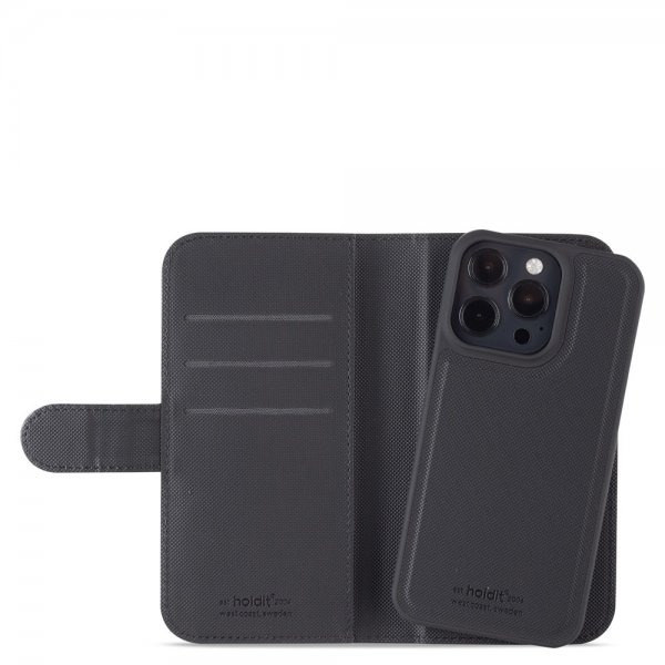 Holdit iPhone 14 Pro Kotelo Lompakkokotelo Magneetti Musta