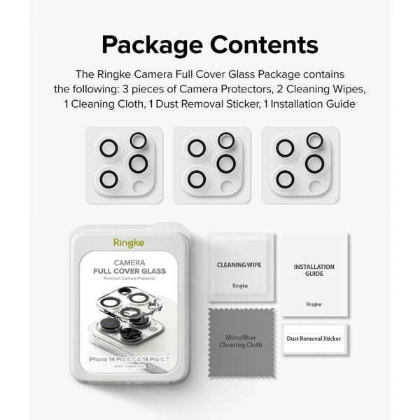 Ringke iPhone 14 Pro/iPhone 14 Pro Max Kamerasuojalasi 2-pakkaus