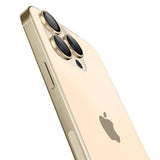 Spigen iPhone 14 Pro/iPhone 14 Pro Max -kameran suoja GLAS.tR EZ Fit Optic Pro Gold 2-pakkaus