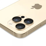 Spigen iPhone 14 Pro/iPhone 14 Pro Max -kameran suoja GLAS.tR EZ Fit Optic Pro Gold 2-pakkaus
