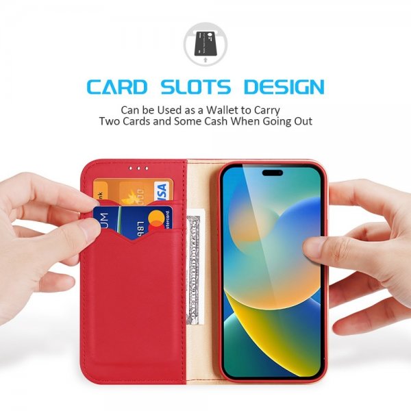 Dux Ducis iPhone 14 Pro Max -kotelo Hivo Series Punainen
