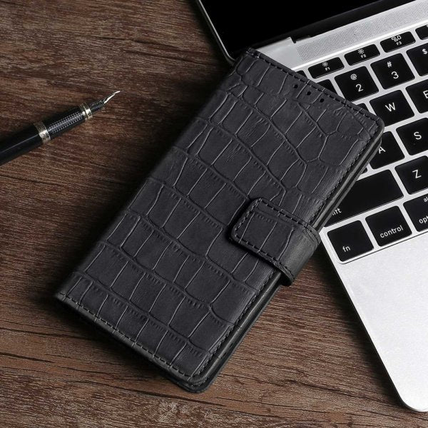 iPhone 14 Pro Max Suojakuori Krokotiilikuvio Musta