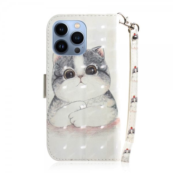 iPhone 14 Pro Max Suojakuori Kissa ja Tomaatti -kuviolla