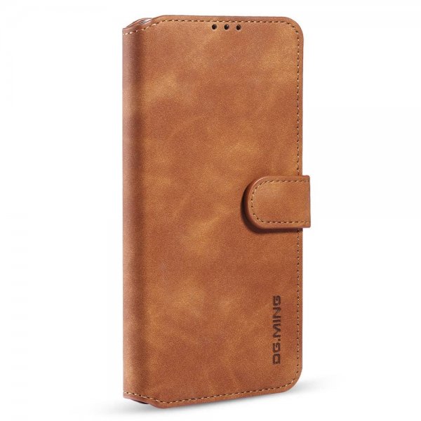Dg.Ming iPhone 14 Pro Max Retro Ruskea suojakotelo