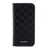 Karl Lagerfeld iPhone 14 Pro Max Suojakuori Saffiano Monogram Musta