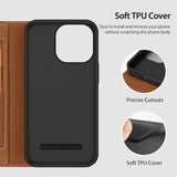 Dux Ducis iPhone 14 Pro Max -kotelo Skin X2 Series, ruskea