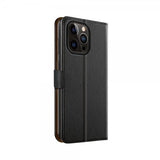 Xqisit iPhone 14 Pro Max Slim Wallet Selection -suojakotelo, musta