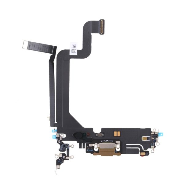 iPhone 14 Pro Max -latausliitin joustokaapelilla, alkuperäinen - Kulta