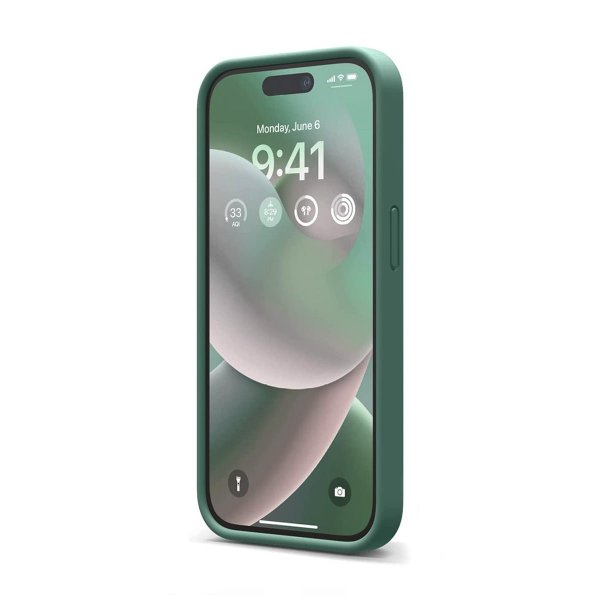 iPhone 14 Pro Max Silikonikuori Vihreä