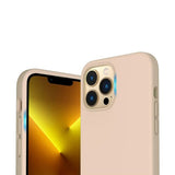 Rvelon iPhone 14 Pro Max Silikonikuori Beige