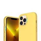 Rvelon iPhone 14 Pro Max -silikonikuori MagSafe keltainen