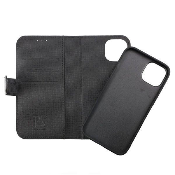 Rvelon iPhone 14 Pro Max Kotelo Magneettinen Irrotettava Kuori Musta