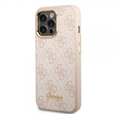 Guess iPhone 14 Pro Max Kuoret 4G Logo Pinkki