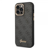 Guess iPhone 14 Pro Max Kuoret 4G Logo Musta