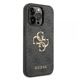 Guess iPhone 14 Pro Max Kuori Big Metal Logo Harmaa