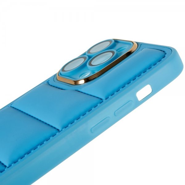 iPhone 14 Pro Max Kuori Down Jacket Design Sininen