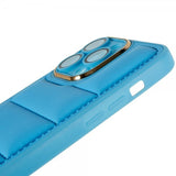 iPhone 14 Pro Max Kuori Down Jacket Design Sininen