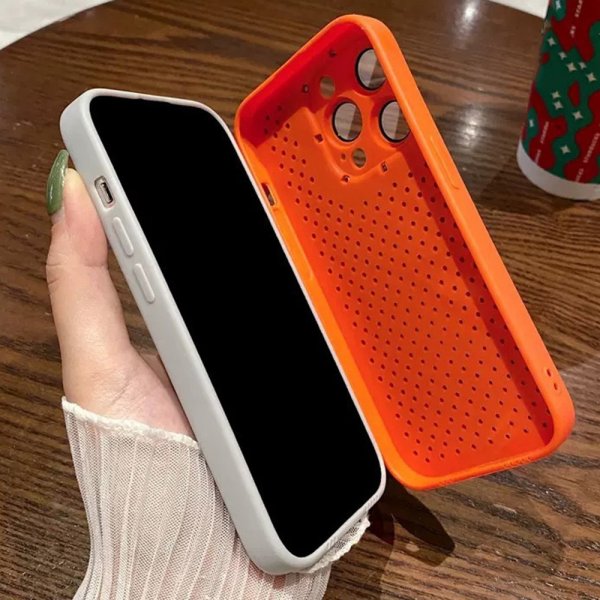 iPhone 14 Pro Max Kuori Down Jacket Design Orange